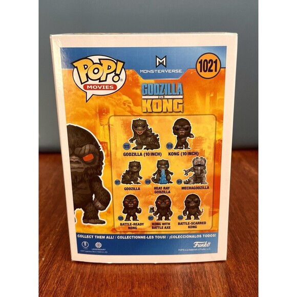 NEW Godzilla vs Kong With Battle Axe #1021 Funko Pop 2021 Movie Vinyl Figure - Picture 3 of 5